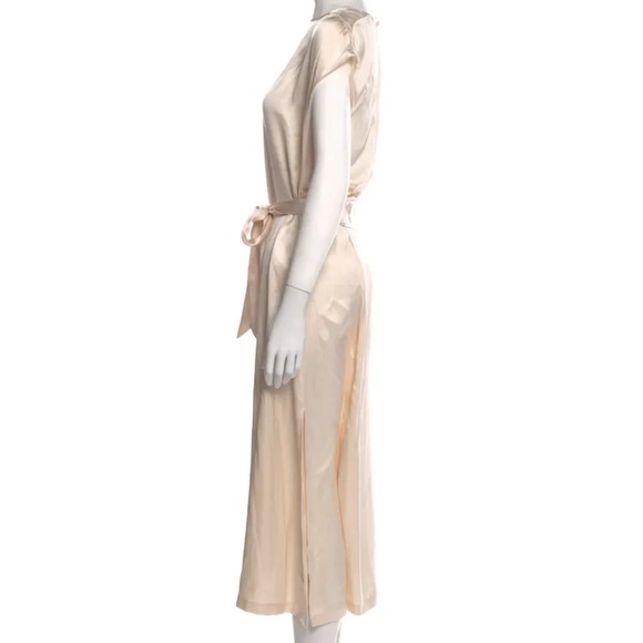 Loro Piana beautiful peach coloured silk mid-length dress IT 42 - Picture 3 of 6